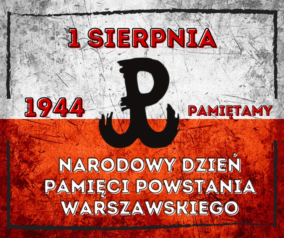 Grafika upamiętniająca Powstanie Warszawskie